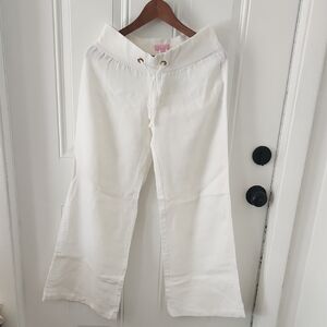 Lilly Pulitzer White Linen Pants